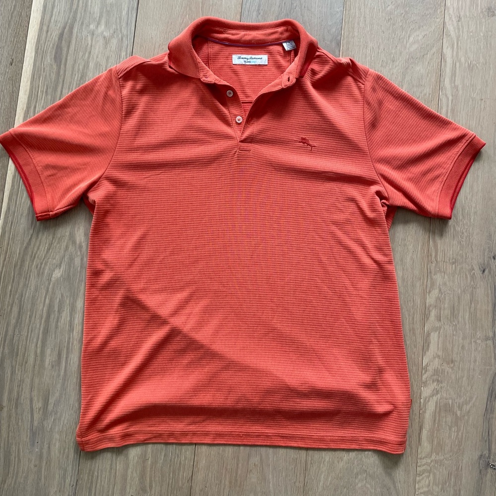 Tommy Bahama men’s orange polo shirt - size large